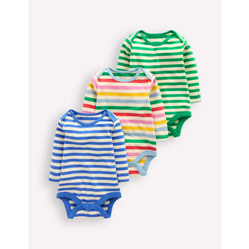 Striped 3 Pack Bodies-Oatmeal Multi Stripe | Boden USA