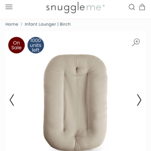 Snuggle Me Infant Lounger | Birch