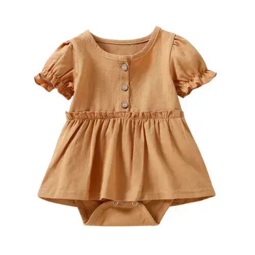 3-6m ALOUETTE Romper Dress - Hazel & Bo