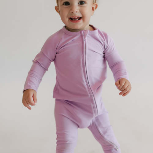 Infant Romper in Orchid Bloom