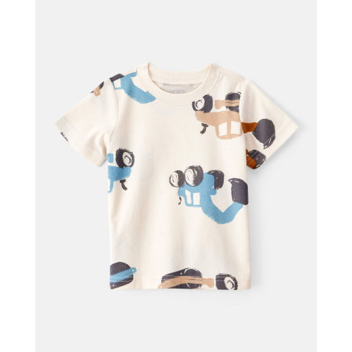 Baby Boy Construction Print Short-Sleeve Tee - Cream - Carter's | Carter's