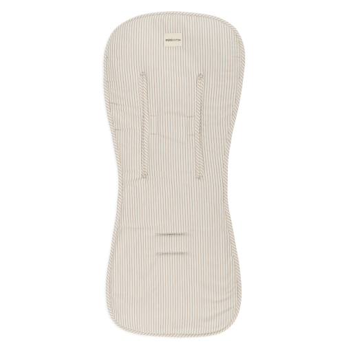 Beige Stripes Stroller Liner · Minicoton