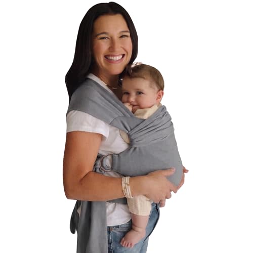 Lalabu The Simple Wrap - Stylish Safety Tested Baby Sling Carrier - Sky | Baby Wraps Carrier For Newborns & Toddlers 13-28 lbs. Safety Tested, Easy-to-Use, Ergonomic, & Comfortable