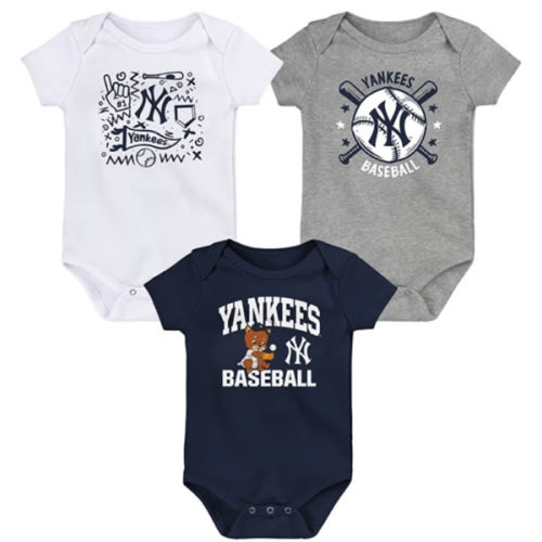 New York Yankees Baby NAVY Batter Up One Piece Set - 133439033