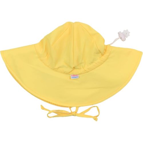 RuffleButts Baby-Girls Sun Hat Floppy Wide Brim UPF 50+ - Baby Sun Hat with Sun Protection