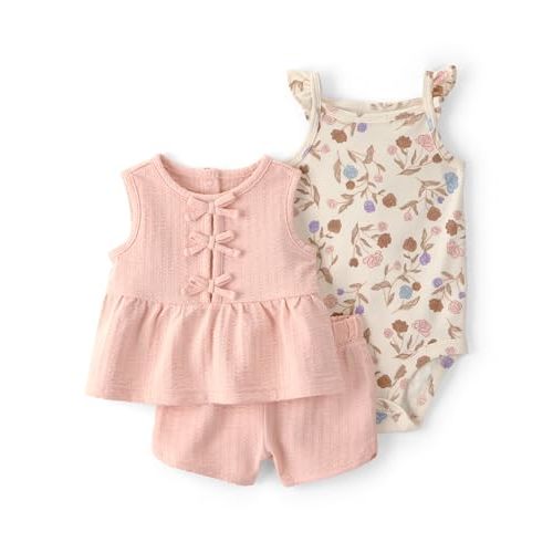 Carter's baby-girls 3-Piece Short Set