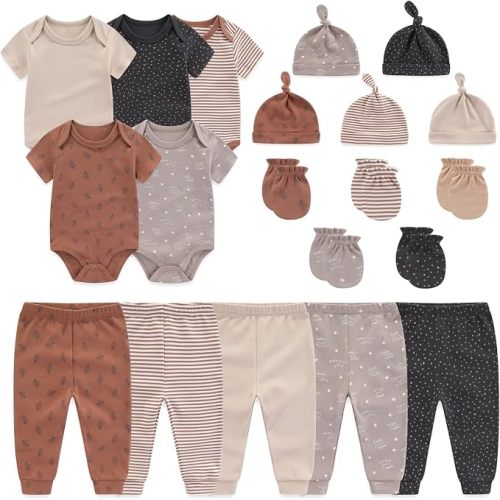 0-3 months 20 Pack Bodysuits Sets New born Clothes Essentials