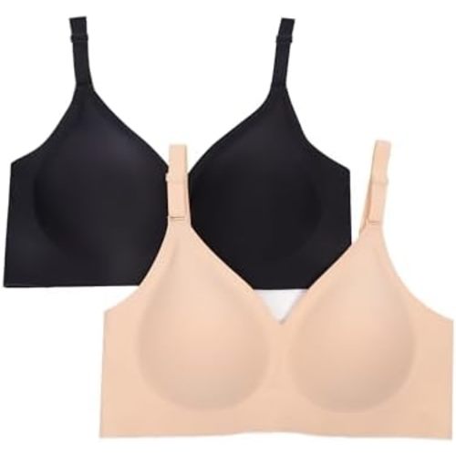 HORISUN Comfortable Seamless Full Coverage Bra for Women Wireless Bras with Soft Support Regular and Plus Size