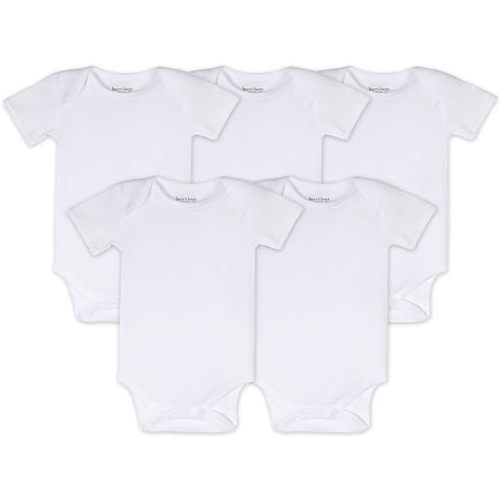 Burt's Bees Baby Unisex Baby Bodysuits, 5-pack Short & Long Sleeve One-pieces, 100% Organic Cotton Bodysuit