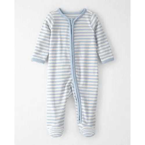 Baby Organic Cotton Sleep & Play Pajama in Stripes - Little Planet | Carter's