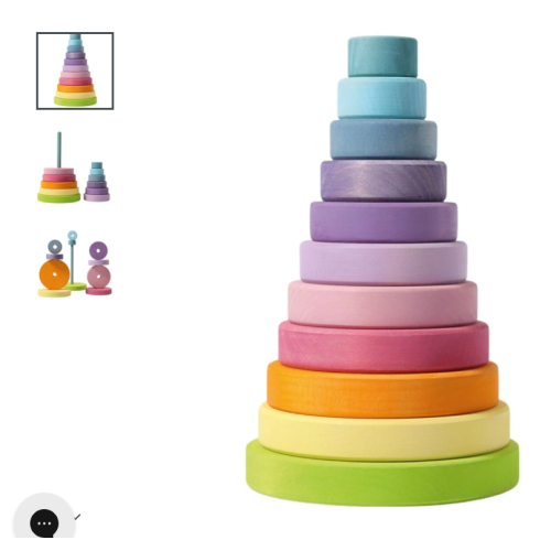 Pastel Wooden Stacking Tower