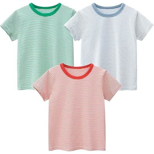 Boys' 4-Pack Excavator Short Sleeve Crewneck T-Shirts Top Tee Size 2-7 Years Toddler Boys' Value Pack Cotton T-Shirt
