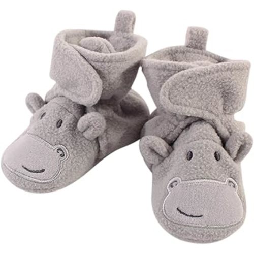 Hudson Baby Unisex-Child Cozy Fleece Booties Winter Accessory Set
