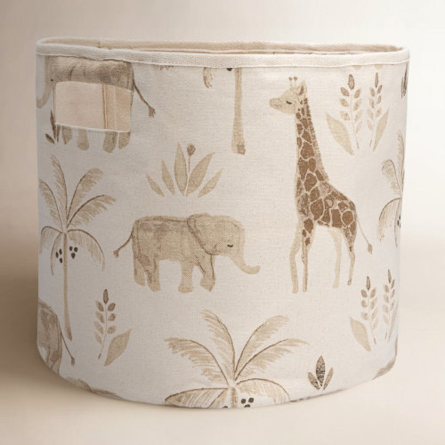 Birch Lane™ Hennecy Safari Animal Storage Bin For Baby Nursery or Kid's Room by Birch Lane? & Reviews | Wayfair