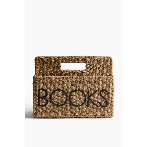 EMBROIDERED BOOK BASKET