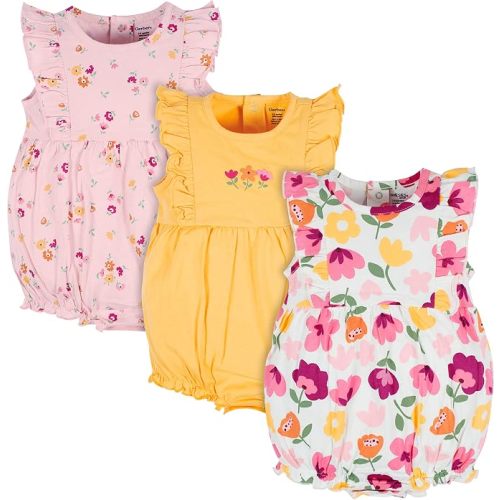 Onesies Brand Baby Girls' 3-pack Romper