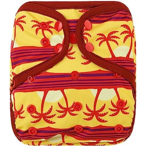 OsoCozy One Size Cloth Diaper Covers - Adjustable Snap Fit & Double Leg Gussets for Baby Boys & Girls from 8-35 Pounds. Use with Prefold, Flat or Fitted Cloth Diapers or Snap-in Inserts.