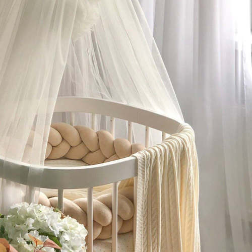 3-Knotted Custom Handmade Bedding Long Cushion Crib Padding