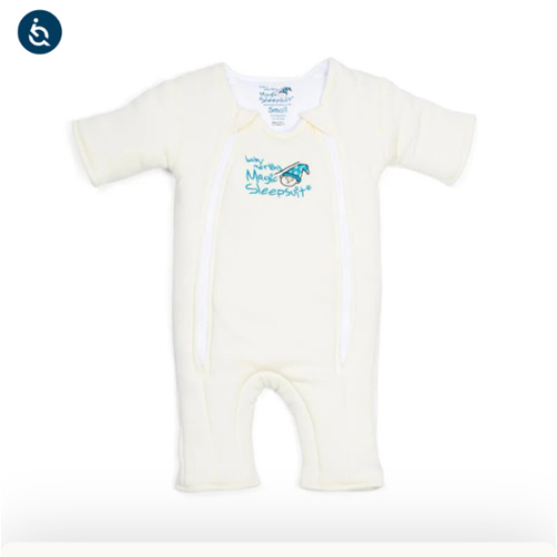 Cream Baby Merlin’s Magic Sleepsuit | Soft 100% Cotton Infant Sleepsuit