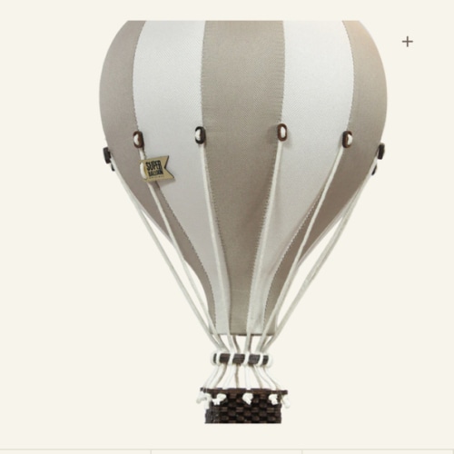 Beige Hot Air Balloon Decoration | Perfect for Nursery & Kids Room