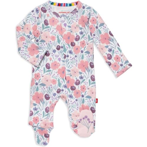 Magnetic Me 100% Organic Cotton Magnetic Baby Footie Pajamas | Super Soft Cotton Fabric | Available in PRE - 24M