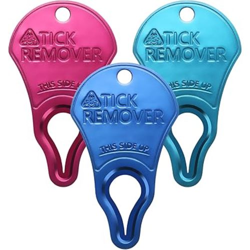 JOTOVO 3 Pack Tick Remover Tool Portable, Tick Removal for Pet and Humans, Safe and Reliable, Pain-Free, Essential Tools for Outdoor Activities