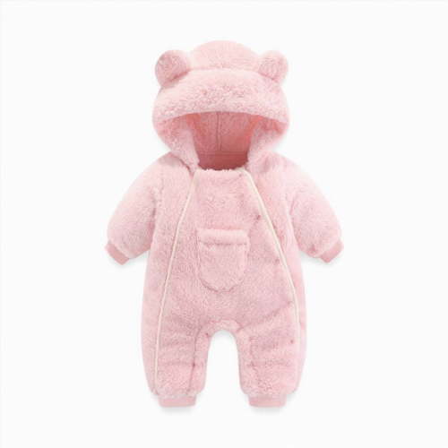 Ccpelsie Fall Winter Baby Clothes Newborn Boy Girl Hoodie Romper Long Sleeve Jumpsuit Winter Infant One Piece Outfit forToddler(Red,6-9 Months)