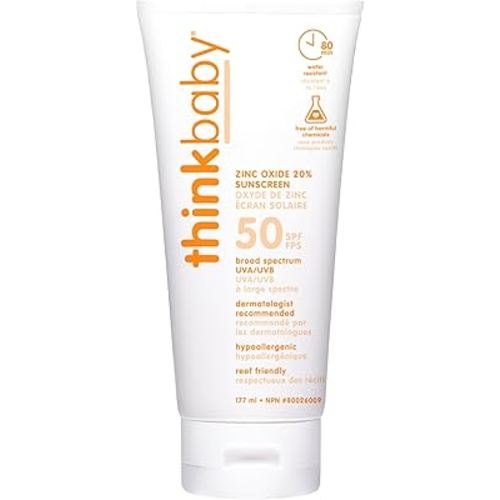 Thinkbaby - Safe Sunscreen Spf 50+, 6oz, 6 Fluid_Ounces