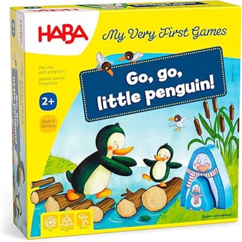 HABA My Very First Games Go, Go Little Penguin, Toddler Learning Game and Cooperative Toddler Board Games for 2 Years and up, Made in Germany