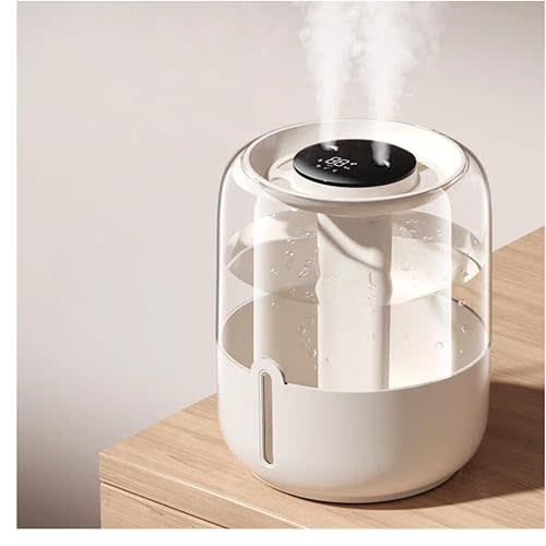 3.8L Cool Mist Humidifier with Humidity Display,Ultra Quiet Operation,Night Light,Easy Fill & Clean Visible Tank for Bedroom,Baby Nursery,Office,Plants