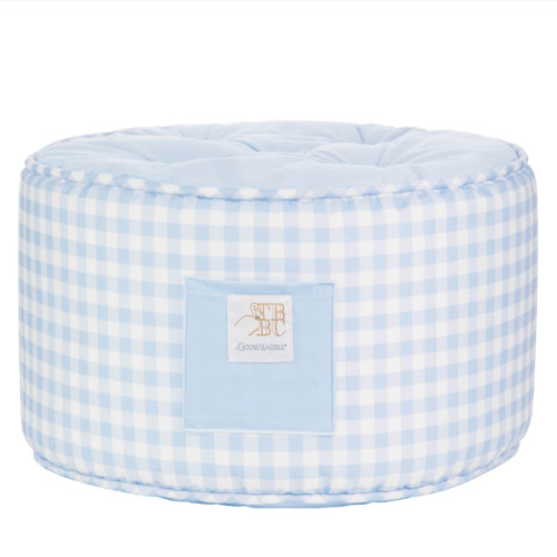 The Beaufort Bonnet Company Buckhead Blue Gingham Pouf