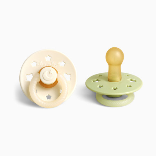 Itzy Soother Glow in the Dark Natural Rubber Pacifier - Green