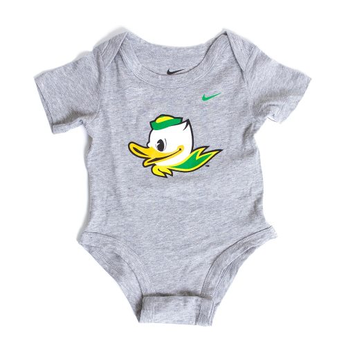 Infant Grey Nike Fighting Duck Onesie