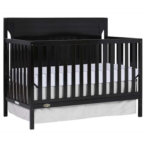Dream On Me Cape Cod 5-in-1 Convertible Crib, Black