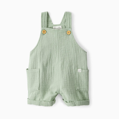 Little Planet Organic Cotton Gauze Shortalls - Green