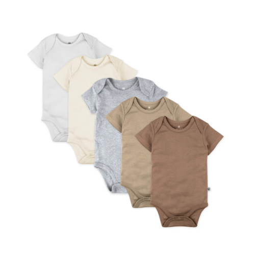5-Pack Organic Cotton Short Sleeve Bodysuits | Honest Baby Clothing