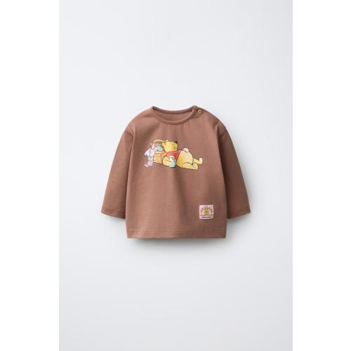 WINNIE THE POOH © DISNEY PRINT T-SHIRT - Brown | ZARA United States