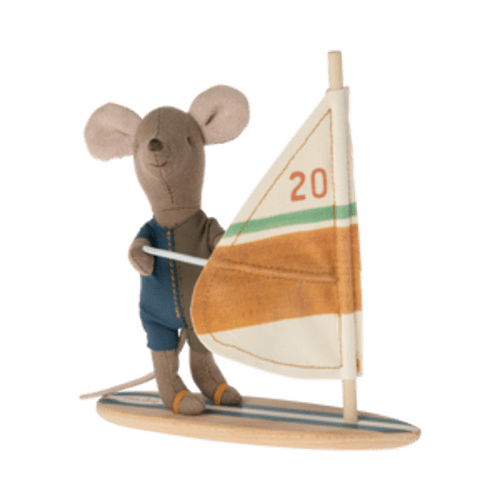 Surfing Brother Mouse with Board - Maileg - Maileg USA