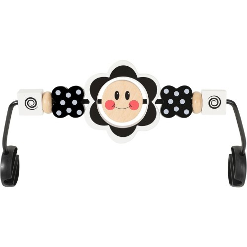 Baby Bjorn Bouncer Toy Bar, Upgrade Toy for Baby Bouncer Black and White Flower