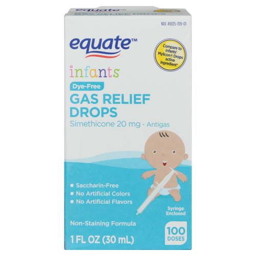 Equate Infants' Gas Relief Simethicone Drops, 20 mg, 100 Doses