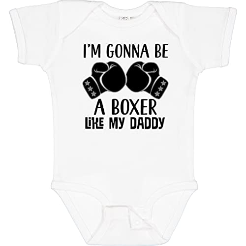 inktastic Boxer Like Daddy Boxing Baby Bodysuit