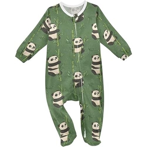 Baby One-Piece Footies Watercolor Black Bulldog Dog Sleeper Pjs Footed Bodysuit Rompers Zipper for Boys Girls 3M