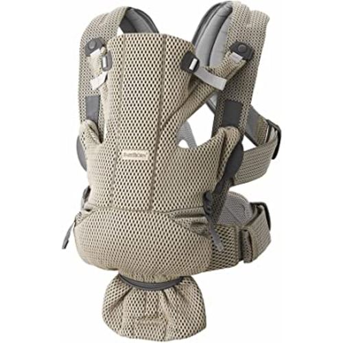 BabyBjörn Baby Carrier Free, 3D Mesh, Beige Gray (Gray Beige)