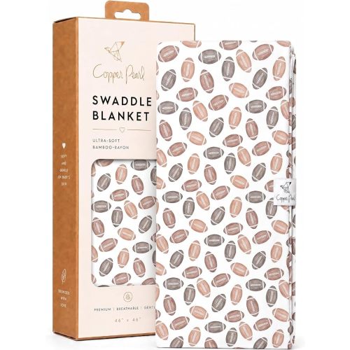 Copper Pearl Swaddle Blankets for Newborns | Soft Stretchy Receiving Blankets for Boys and Girls | Large 46 x 46 Inch Baby Blankets | Lightweight and Breathable Swaddles | Blitz