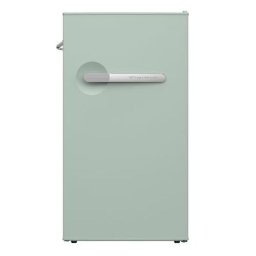 Frigidaire 3.2cu ft Retro Bar Mini Refrigerator with Side Bottle Opener Sage: Compact Freezer, Chrome Handle, ETL Listed
