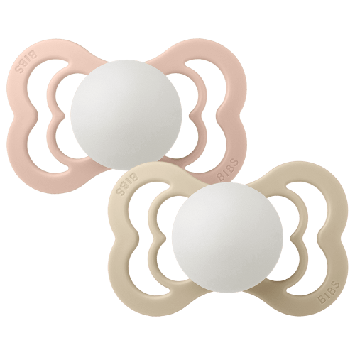 Supreme GLOW Pacifiers 2 Pack - Blush/Vanilla – Bibsworld store US