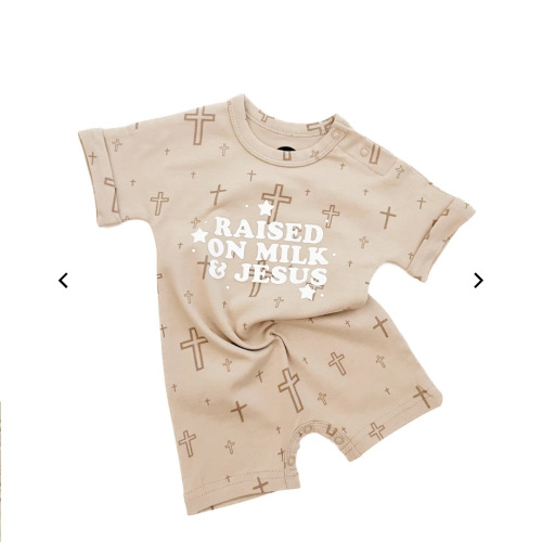 Raised on Milk & Jesus Cross Jumpsuit – OUR HOUSE ABOVE