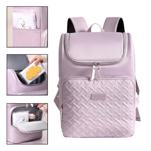 Insulated Diaper Bag Backpack Large Capacity Multi Pocket Travel Mom Baby Supplies Organizer