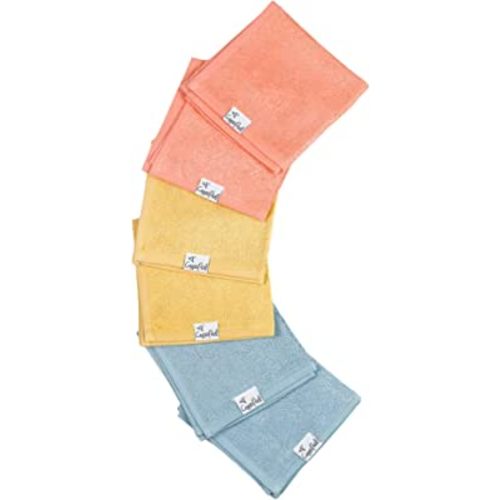Copper Pearl 6 Ultra Soft Baby Bath Washcloths Premium Large Soft Piper 11" x 11" Towels