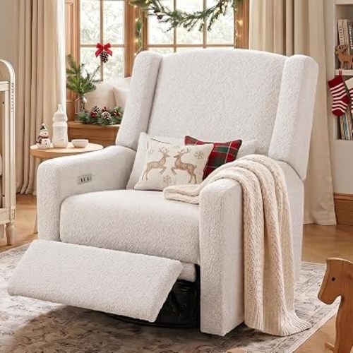 Power Recliner Chair Swivel Gilder Rocking Chairs Skin-Friendly